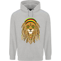 Dreadlock Rasta Lion Jamaica Jamaican Childrens Kids Hoodie Sports Grey