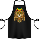 Dreadlock Rasta Lion Jamaica Jamaican Cotton Apron 100% Organic Black