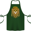 Dreadlock Rasta Lion Jamaica Jamaican Cotton Apron 100% Organic Forest Green