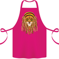 Dreadlock Rasta Lion Jamaica Jamaican Cotton Apron 100% Organic Pink