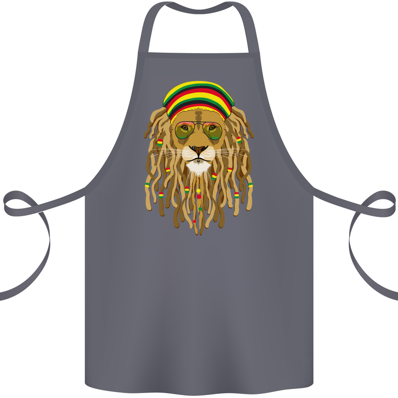 Dreadlock Rasta Lion Jamaica Jamaican Cotton Apron 100% Organic Steel