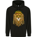 Dreadlock Rasta Lion Jamaica Jamaican Mens 80% Cotton Hoodie Black