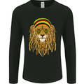 Dreadlock Rasta Lion Jamaica Jamaican Mens Long Sleeve T-Shirt Black