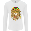 Dreadlock Rasta Lion Jamaica Jamaican Mens Long Sleeve T-Shirt White