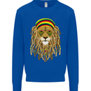 Dreadlock Rasta Lion Jamaica Jamaican Mens Sweatshirt Jumper Royal Blue
