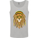 Dreadlock Rasta Lion Jamaica Jamaican Mens Vest Tank Top Sports Grey
