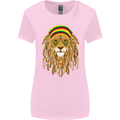 Dreadlock Rasta Lion Jamaica Jamaican Womens Wider Cut T-Shirt Light Pink
