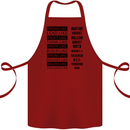 Dream Like Black Lives Matter History Month Cotton Apron 100% Organic Maroon