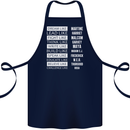 Dream Like Black Lives Matter History Month Cotton Apron 100% Organic Navy Blue