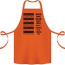 Dream Like Black Lives Matter History Month Cotton Apron 100% Organic Orange