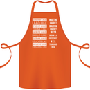 Dream Like Black Lives Matter History Month Cotton Apron 100% Organic Orange