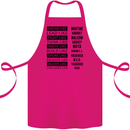 Dream Like Black Lives Matter History Month Cotton Apron 100% Organic Pink