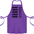 Dream Like Black Lives Matter History Month Cotton Apron 100% Organic Purple
