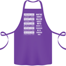 Dream Like Black Lives Matter History Month Cotton Apron 100% Organic Purple