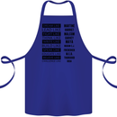 Dream Like Black Lives Matter History Month Cotton Apron 100% Organic Royal Blue