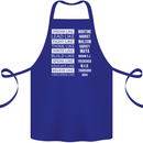 Dream Like Black Lives Matter History Month Cotton Apron 100% Organic Royal Blue