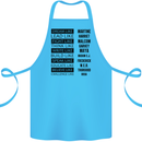 Dream Like Black Lives Matter History Month Cotton Apron 100% Organic Turquoise