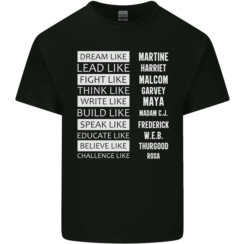 Dream Like Black Lives Matter History Month Kids T-Shirt Childrens Black