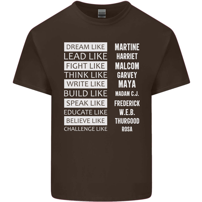 Dream Like Black Lives Matter History Month Kids T-Shirt Childrens Chocolate