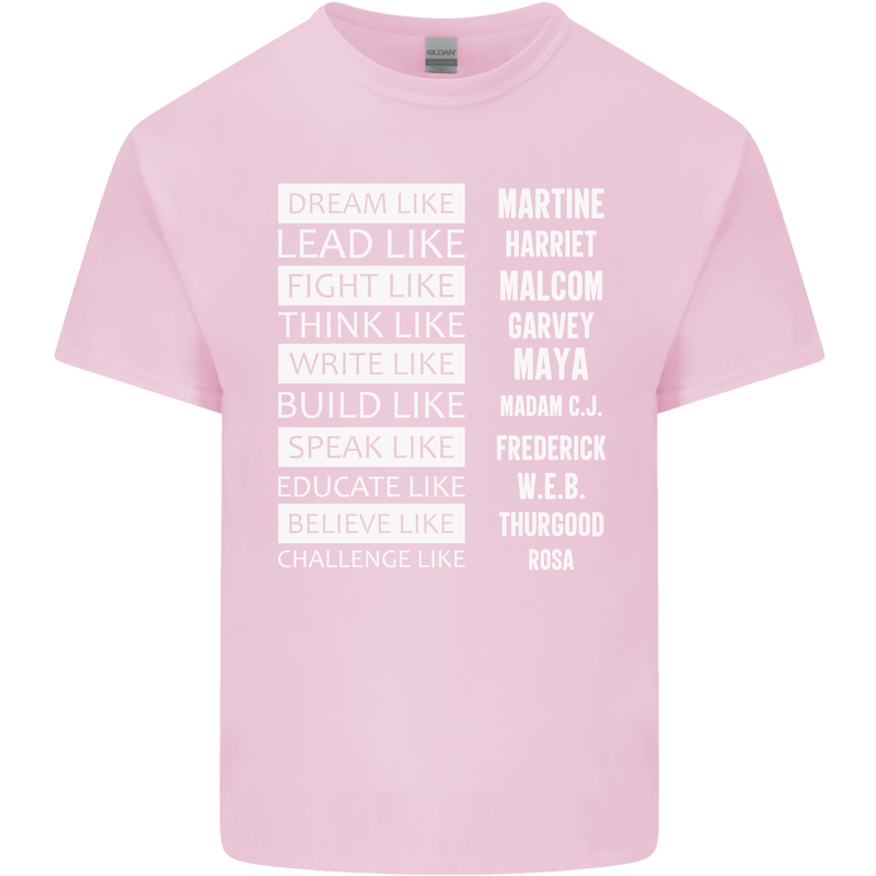 Dream Like Black Lives Matter History Month Kids T-Shirt Childrens Light Pink