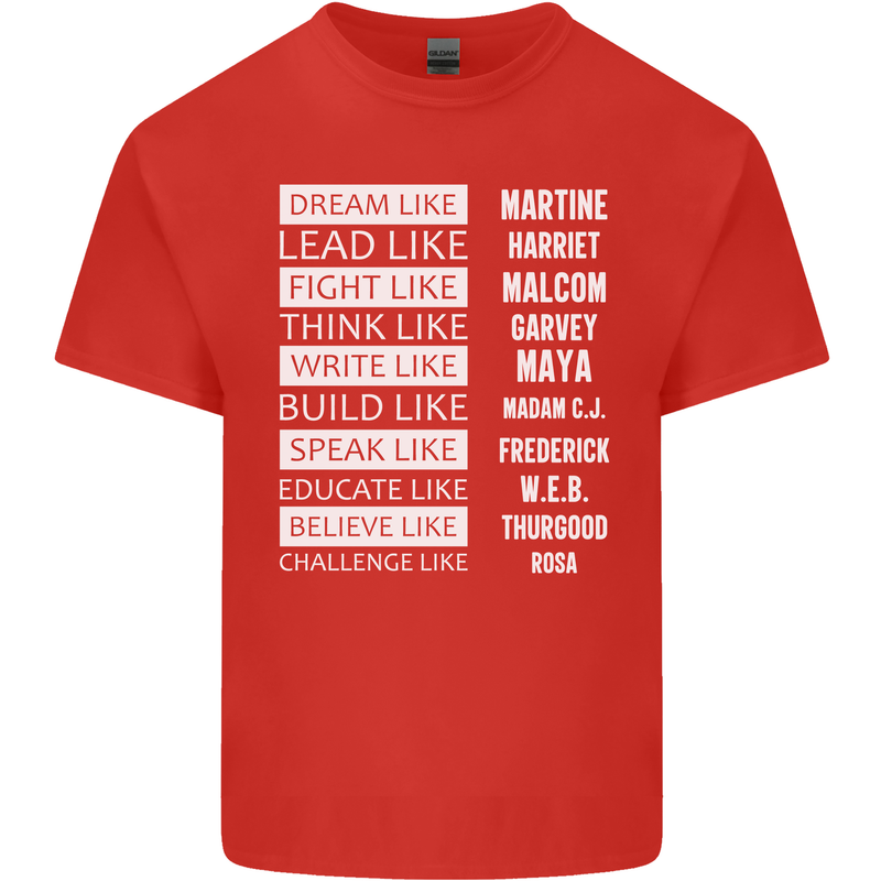 Dream Like Black Lives Matter History Month Kids T-Shirt Childrens Red