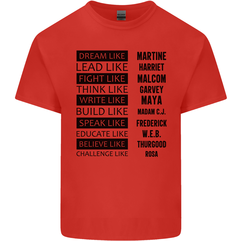 Dream Like Black Lives Matter History Month Kids T-Shirt Childrens Red