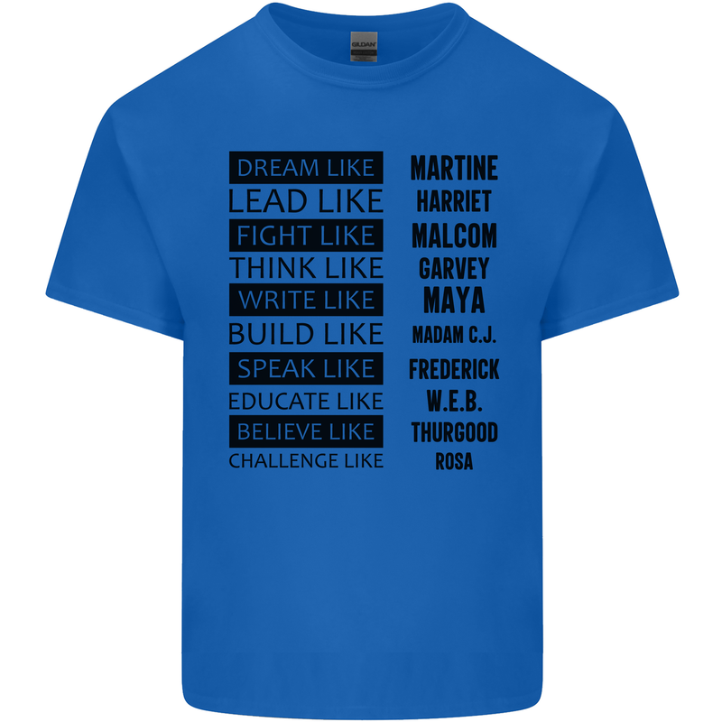 Dream Like Black Lives Matter History Month Kids T-Shirt Childrens Royal Blue