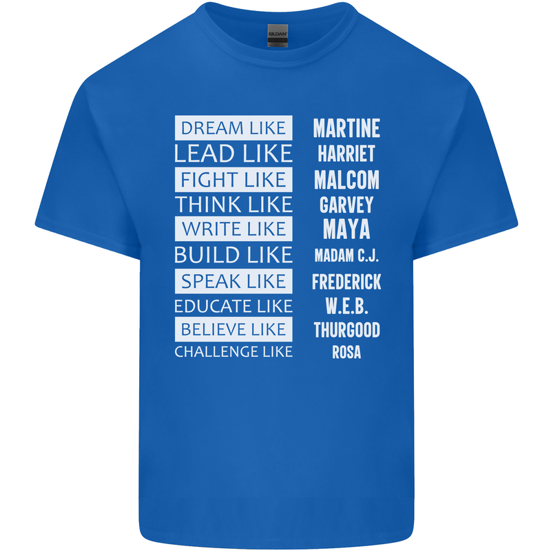 Dream Like Black Lives Matter History Month Kids T-Shirt Childrens Royal Blue