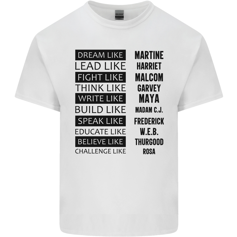 Dream Like Black Lives Matter History Month Kids T-Shirt Childrens White