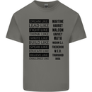 Dream Like Black Lives Matter History Month Mens Cotton T-Shirt Tee Top Charcoal