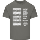Dream Like Black Lives Matter History Month Mens Cotton T-Shirt Tee Top Charcoal