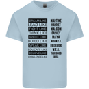 Dream Like Black Lives Matter History Month Mens Cotton T-Shirt Tee Top Light Blue