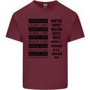 Dream Like Black Lives Matter History Month Mens Cotton T-Shirt Tee Top Maroon