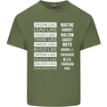 Dream Like Black Lives Matter History Month Mens Cotton T-Shirt Tee Top Military Green