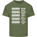 Dream Like Black Lives Matter History Month Mens Cotton T-Shirt Tee Top Military Green