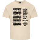 Dream Like Black Lives Matter History Month Mens Cotton T-Shirt Tee Top Natural