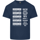 Dream Like Black Lives Matter History Month Mens Cotton T-Shirt Tee Top Navy Blue