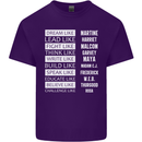 Dream Like Black Lives Matter History Month Mens Cotton T-Shirt Tee Top Purple