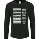 Dream Like Black Lives Matter History Month Mens Long Sleeve T-Shirt Black