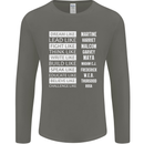 Dream Like Black Lives Matter History Month Mens Long Sleeve T-Shirt Charcoal