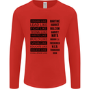 Dream Like Black Lives Matter History Month Mens Long Sleeve T-Shirt Red