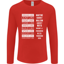Dream Like Black Lives Matter History Month Mens Long Sleeve T-Shirt Red