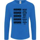 Dream Like Black Lives Matter History Month Mens Long Sleeve T-Shirt Royal Blue