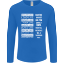 Dream Like Black Lives Matter History Month Mens Long Sleeve T-Shirt Royal Blue