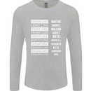 Dream Like Black Lives Matter History Month Mens Long Sleeve T-Shirt Sports Grey