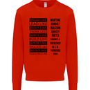 Dream Like Black Lives Matter History Month Mens Sweatshirt Jumper Bright Red