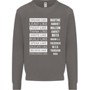Dream Like Black Lives Matter History Month Mens Sweatshirt Jumper Charcoal