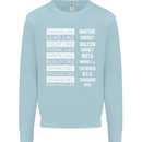 Dream Like Black Lives Matter History Month Mens Sweatshirt Jumper Light Blue