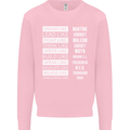 Dream Like Black Lives Matter History Month Mens Sweatshirt Jumper Light Pink