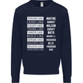Dream Like Black Lives Matter History Month Mens Sweatshirt Jumper Navy Blue